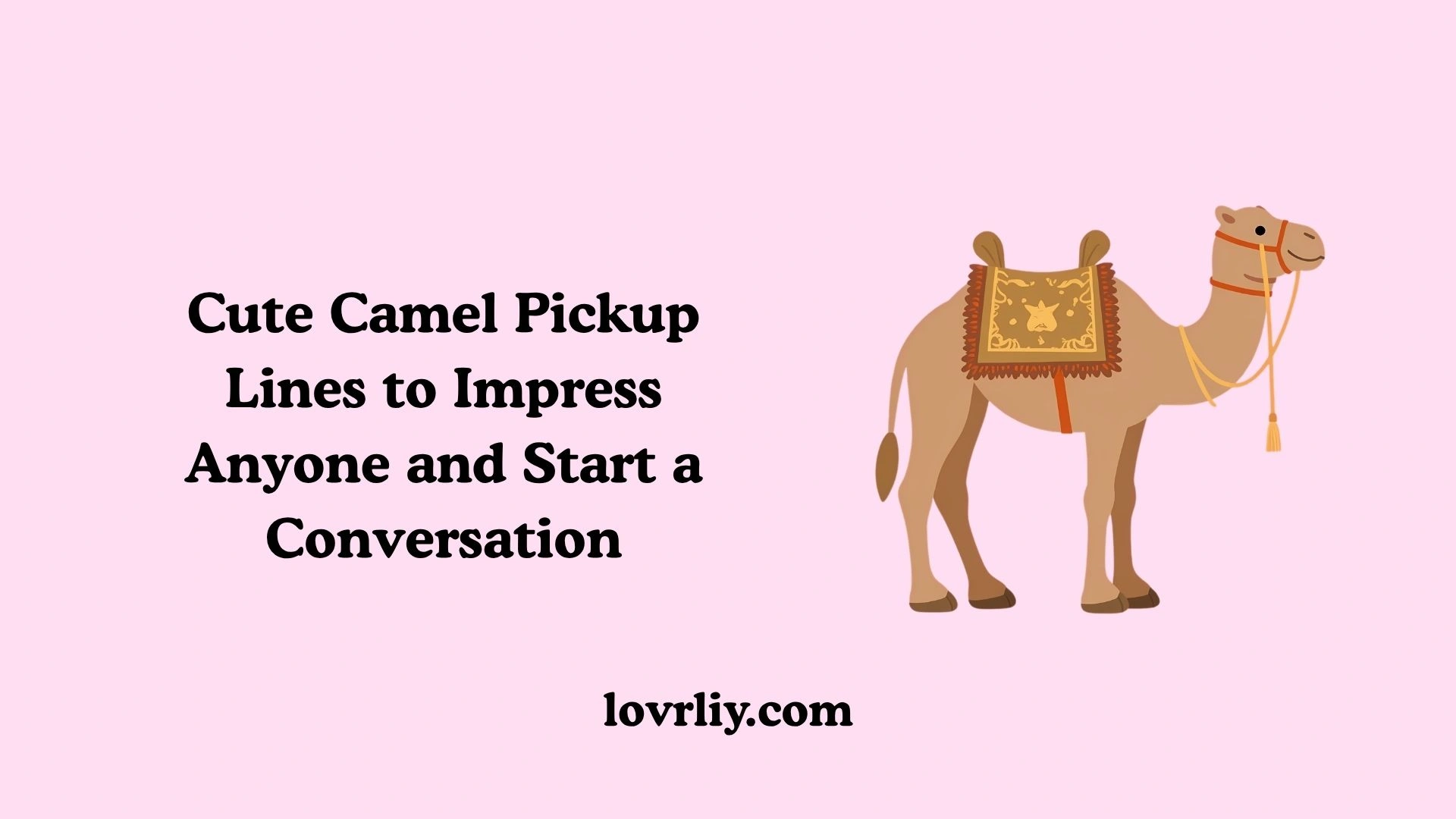 Cute Camel Pickup Lines to Impress Anyone and Start a Conversation